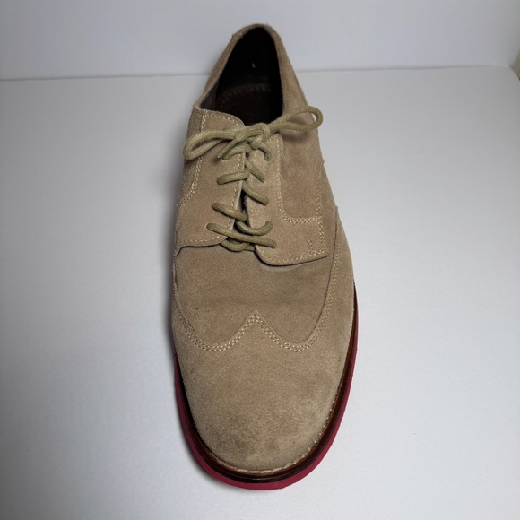 Cole Haan Tan Suede Oxford Shoes - Picture 6 of 13